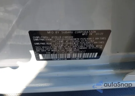 2021 Subaru Crosstrek Sport from USA, damaged, VIN JF2GTHSC7MH313907